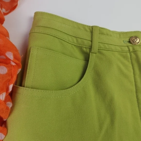 New St. John Green Classic 5 Pocket Marie Sport Slight Flare Women's Pan… - Picture 9 of 16